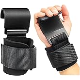 VeDerSell Weight Lifting Hooks (Pair) Gym Wrist Straps with Steel Hooks for Weightlifting,Deadlifts,Pull Ups,Strength Trainin