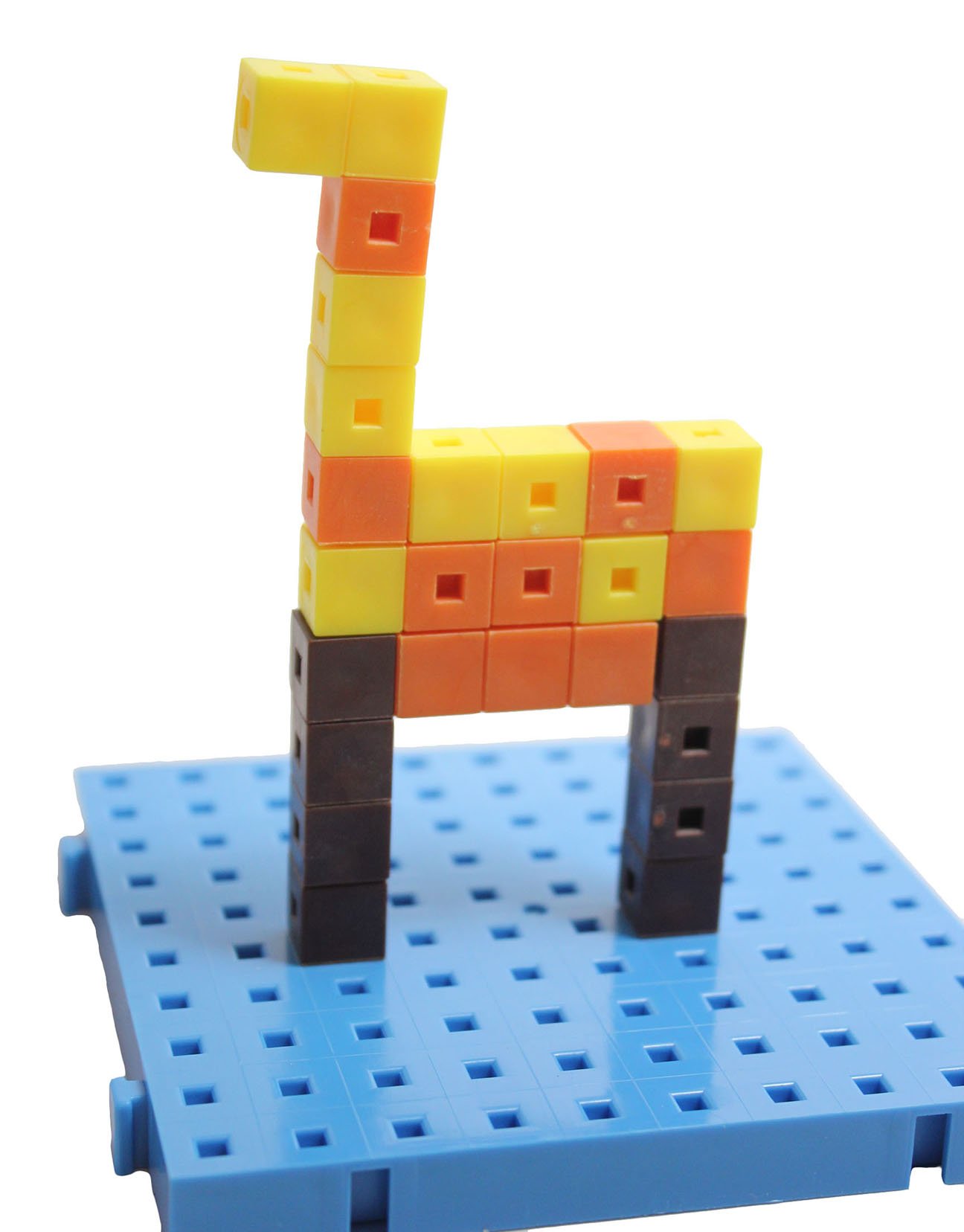 Linking Cube Blocks Pattern Cards and Building Baseboard Snap Block