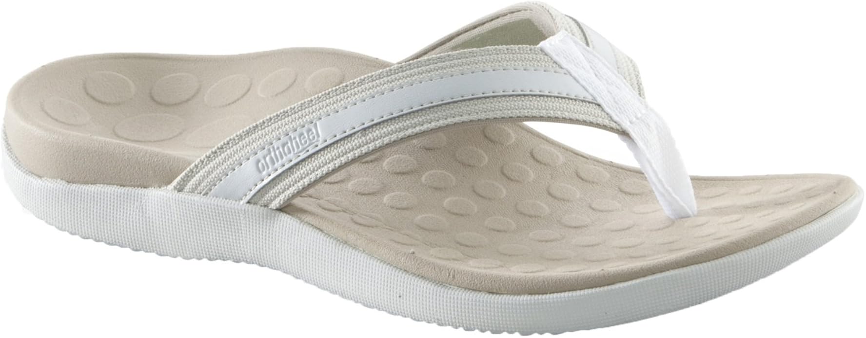 Amazon.com | Orthaheel Women Tide Slide Orthopedic Sandals (7 B(M) US, White and Natural) | Sandals