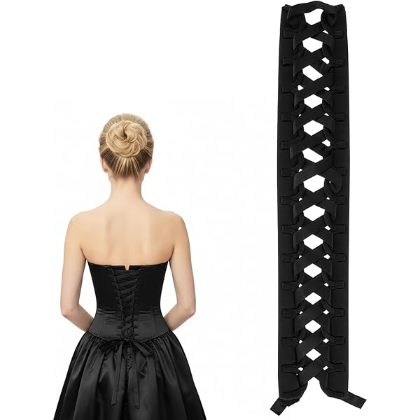 NICENEEDED Women's Corset Back Kit, Satin Zipper Replacement Adjustable Lace up Back Kits, Satin Corset Kit Loops for Prom Formal Party Wedding Dress(Black) at Amazon Women's Clothing store NICENEEDED Women's Corset Back Kit, Satin Zipper Replacement Adjustable Lace up Back Kits, Satin Corset Kit Loops for Prom Formal Party Wedding Dress(Black) at Amazon Women's Clothing store