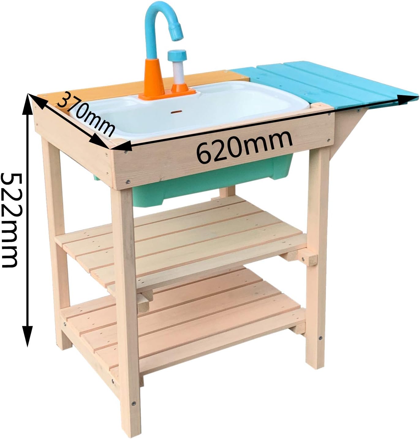 Cocina de madera de juguete para niños adecuada para exterior, jardín o terraza, con fregadero: Amazon.es: Bricolaje y herramientas