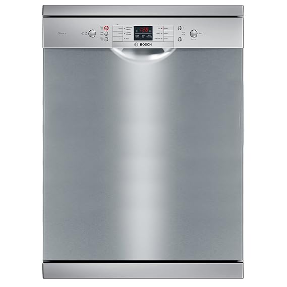 Bosch 13 Place Settings Dishwasher (SMS66GI01I, Silver Inox) Amazon