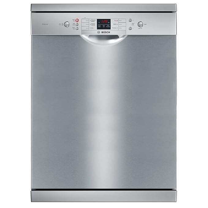 Bosch 13 Place Settings Dishwasher (SMS66GI01I, Silver Inox) Amazon