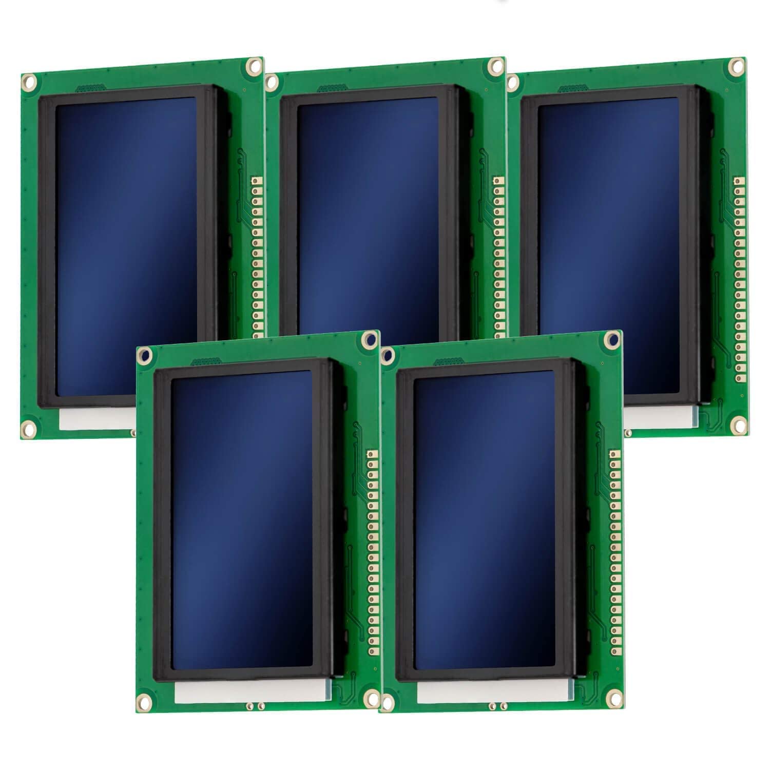 AZDelivery 5 x 12864 LCD Graphic Smart Display Controller Module 5V 128x64 Dots Matrix KS0108/KS0107 Board compatible with Arduino Including E-Book! Including E-Book!