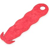 San Jamar Klever Kutter, Safety Box Cutter, Carton Opener, Plastic, 4.75 Inches, Red