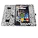 ACdream Lenovo TAB3 8 Case, Folio Protective Premium Leather Tablet Case for Lenovo TAB3 8 inch Tablet(2016 release), Black-White-Leopard