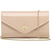 Patent Leather Envelope Clutch Womens Evening Handbag Stylish Shoulder Crossbody Bag for Dating Wedding Party Prom