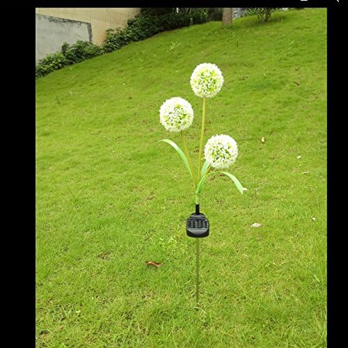 Dandelion Flower Solar Lights,Elstey Solar Powered Outdoor Waterproof LED Lamps Garden Landscape Decoration Illumination (White)