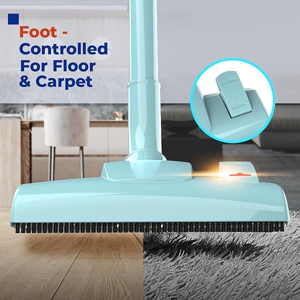 ROOMIE TEC CORDED STICK VACUUM CLEANER – 450W, LIGHTWEIGHT 2 IN 1 HANDHELD WITH POWERFUL SUCTION, BAGLESS HEPA FILTER, LARGE DUST CAPACITY, 20FT CABLE – IDEAL FOR FLOORS, DORM ROOM, & HOME CLEANING