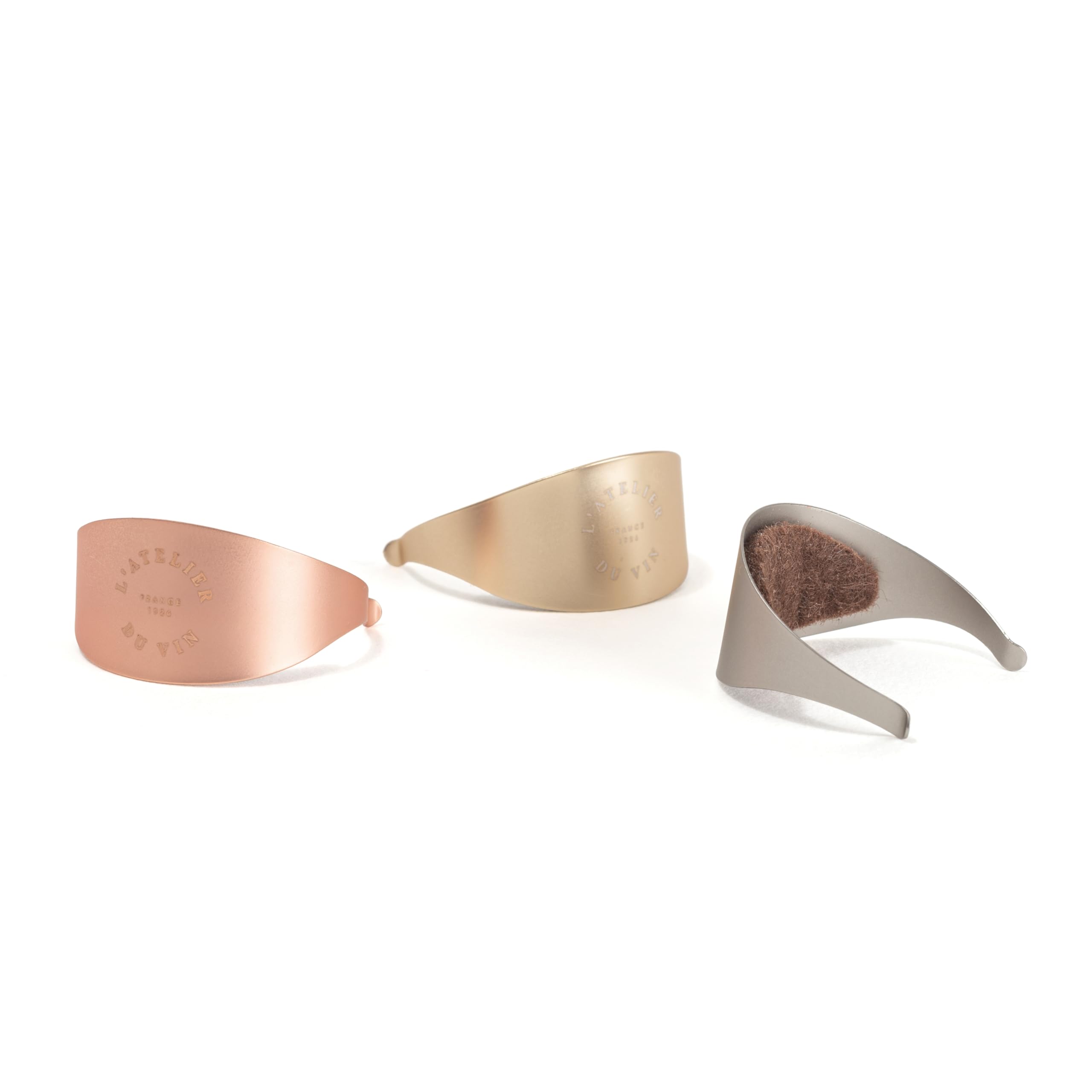 L'ATELIER du VIN - Drip Rings for Wine Bottles - Set of 3