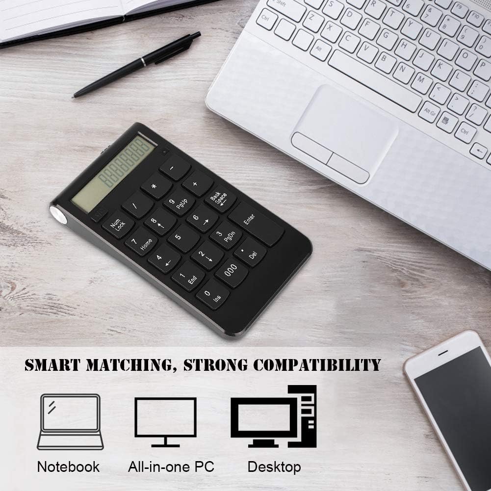 USB Numeric Keypad Mini Number Pad 2.4G Wireless Keypad 29 Keys Number Keyboard with LCD Display for Laptop Desktop PC Pro - Image 4
