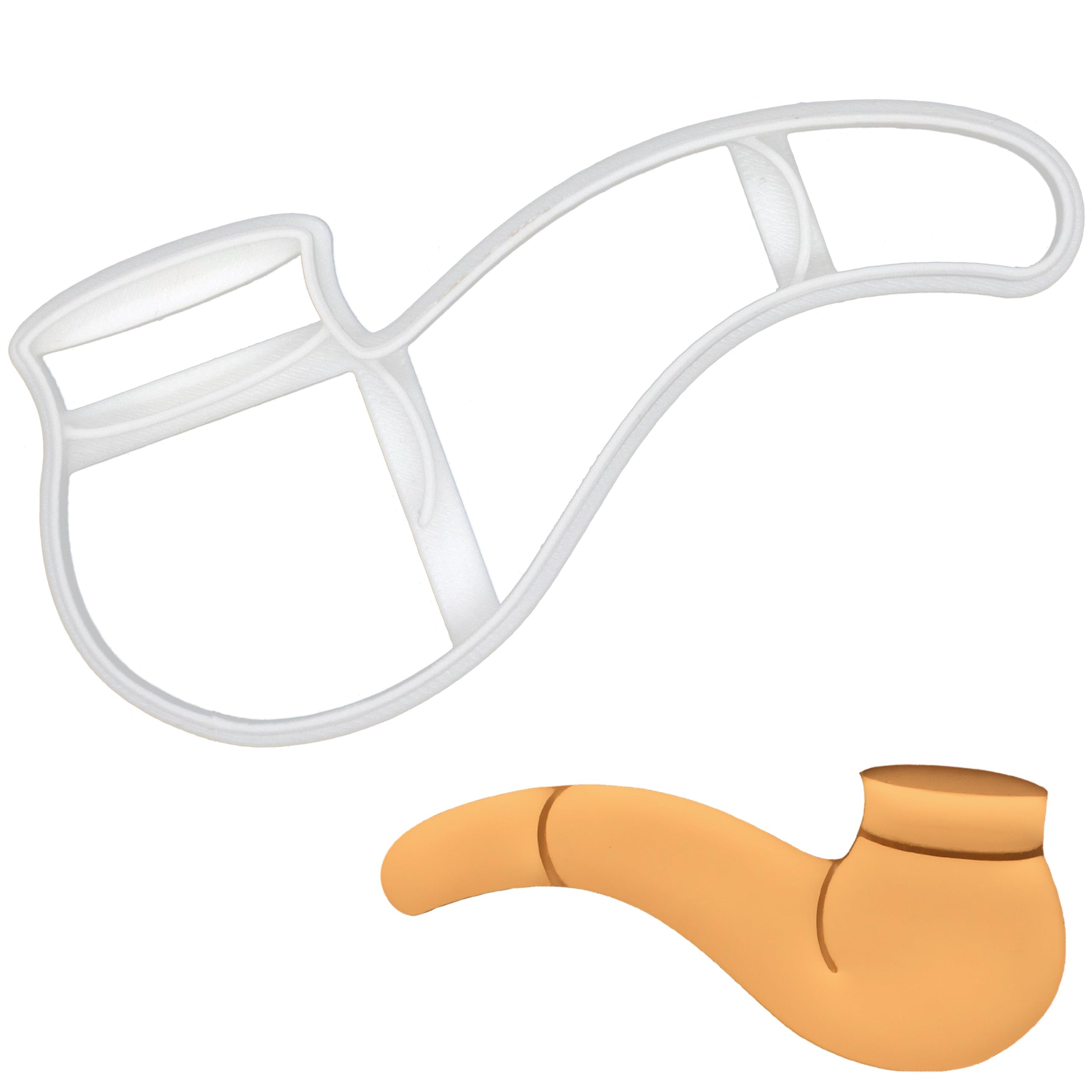 BAKERLOGY Smoke Pipe Cookie Cutter - Detailed Biscuit Cutter Design for Baking and Crafts, Ideal on Fondant, Dough, Clay