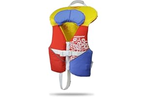 Stohlquist Infant Life Jacket, US Coast Guard Approved, Type II Life Vest (20-30 lbs) for Babies and Toddlers, Support Collar with Grab Handle, PFD for Pools, Lakes and Boating