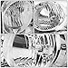Auto Dynasty Factory Style Headlights Assembly Head Lamps Compatible with Dodge Ram 1500 2500 3500 2006 2007 2008 2009, Driver and Passenger Side, Chrome Housing Clear Corner