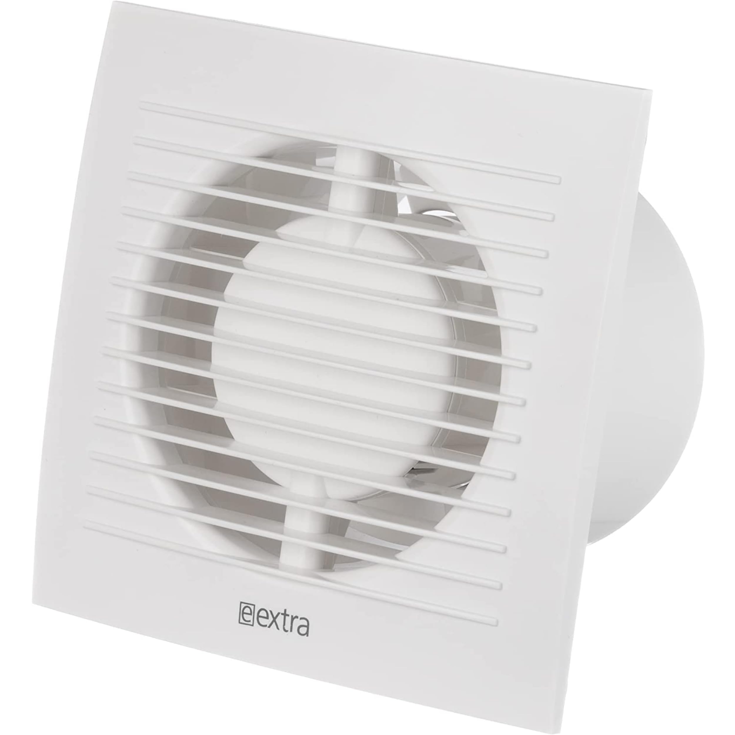 LIRAST Ø 125mm / 5 inch White Bathroom Fan with Timer and Humidity Sensor - Ventilator for Bath Kitchen Toilet - Extractor Fans