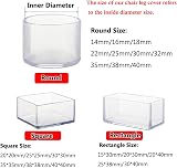 SKYPRO 20Pcs Round 30mm Chair Leg Floor Protectors PVC Transparent view 5