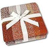 Home Decorations Super Soft Vintage Fluffy Plaid Throw Blanket-100% Acrylic Cashmere-Like- Bedspread Picnic Tailgate Stadium RV Camping Blanket Throw with Fringe,50" W x 67" L (Orange)
