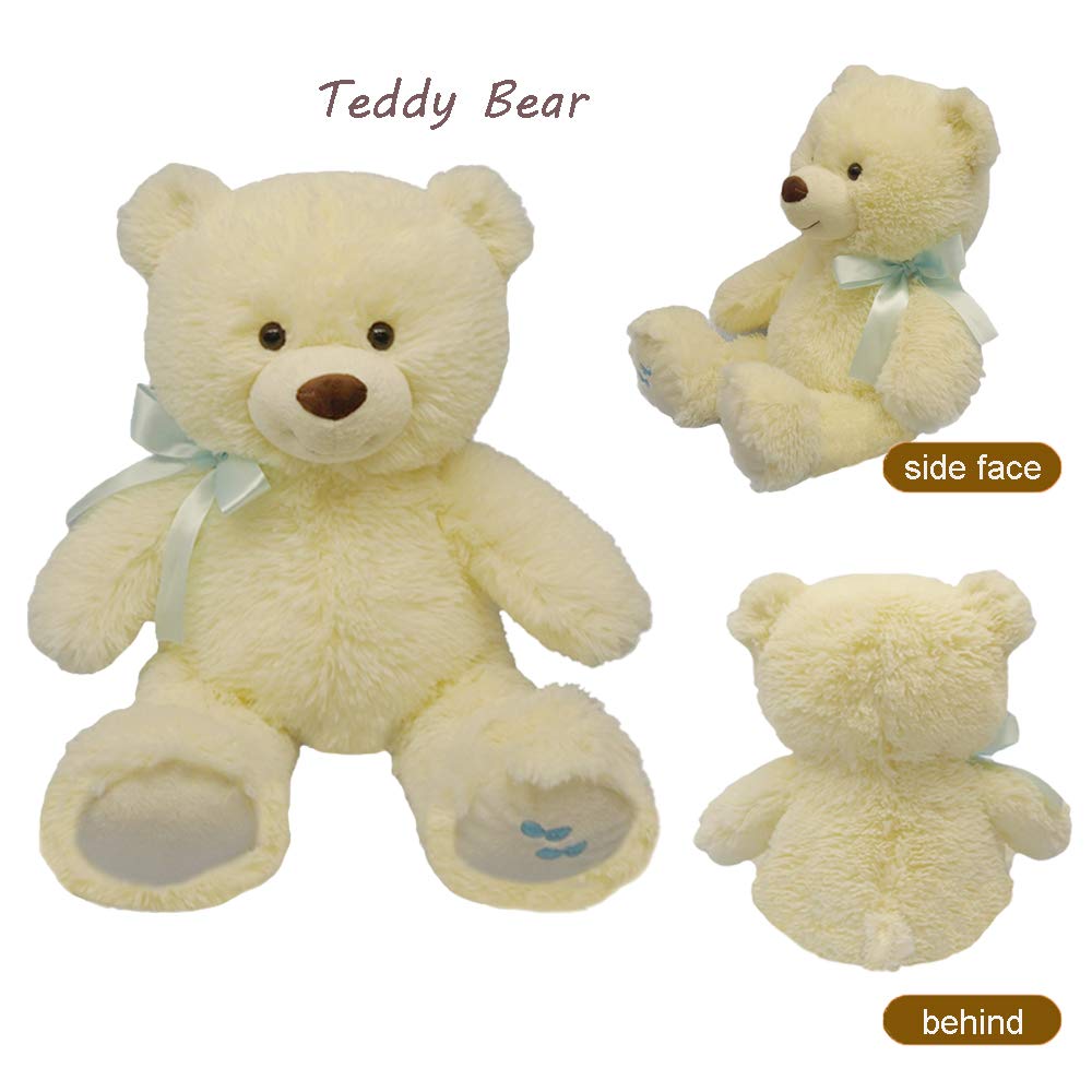 DORE Plush Teddy Bear Stuffed Animal Plush Toys Cute Bear with Ribbon