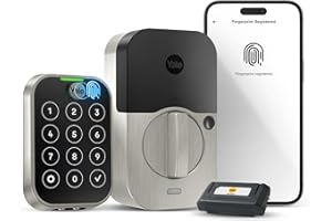 YALE SECURITY Yale Assure Lock 2 Touch Deadbolt, Satin Nickel Smart Keyless Entry Door Lock with Wi-Fi Connected Touch Keypad and Fingerprint Scanner, YRD450-F-WF1-619