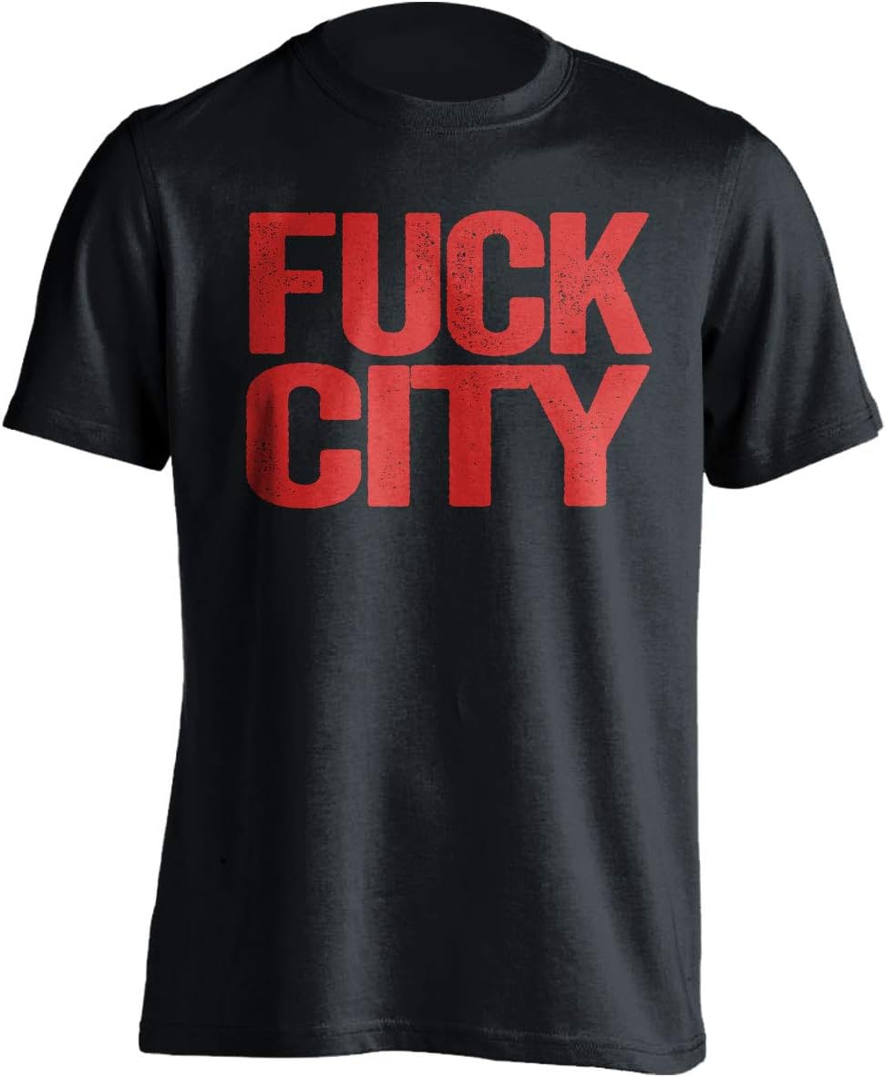 red shirt with gold print