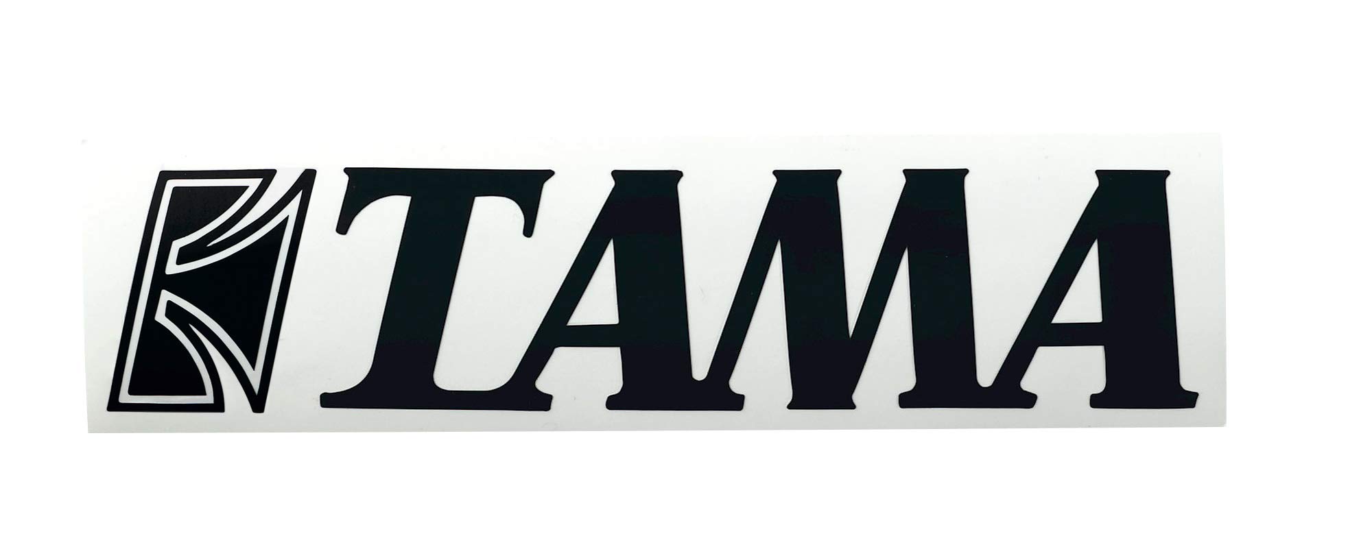 Tama TLS80BK Logo Sticker Black 40mm x 190mm Official Tama Merchandise