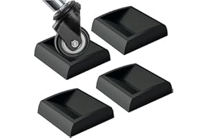 WELLGO Bed Stoppers & Furniture Cups 4pack 2"x2" - Premium Silicone Casters Furniture Wheel Stoppers fit All Wheels of Furniture, Sofa Bed Chairs-Made up of Solid Silicone Prevents Scratches