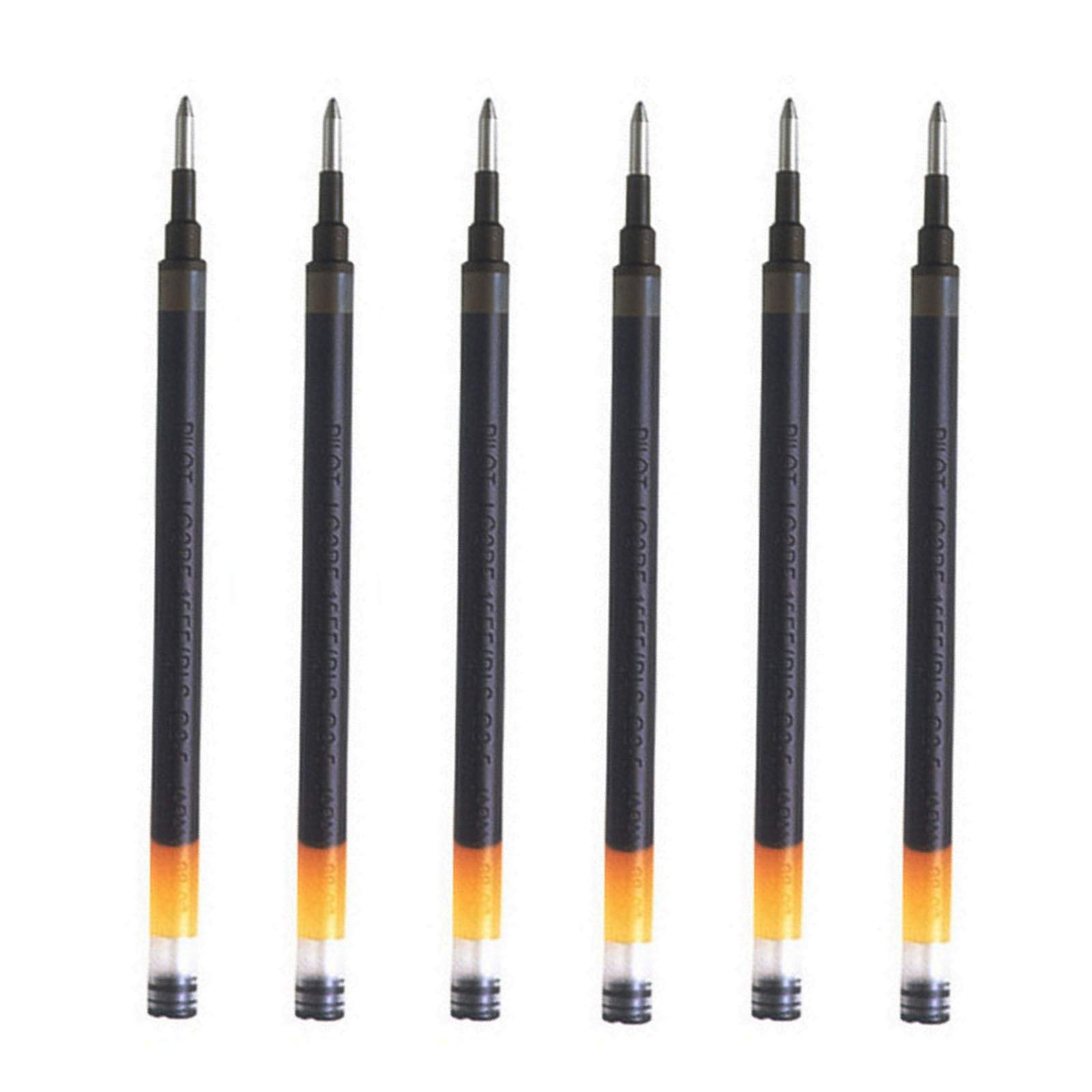 Pilot Pen G207 Black Gel Ink Refill Spare For G2, AlphaGel, G23, G2ex, Gel-X, Begreen G-Knock, ExecuGel & B2P Ballpoint Pens BLS-G2-7 (Pack Of 6)