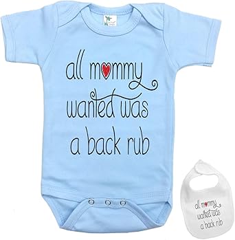 all mommy wanted was a backrub onesie