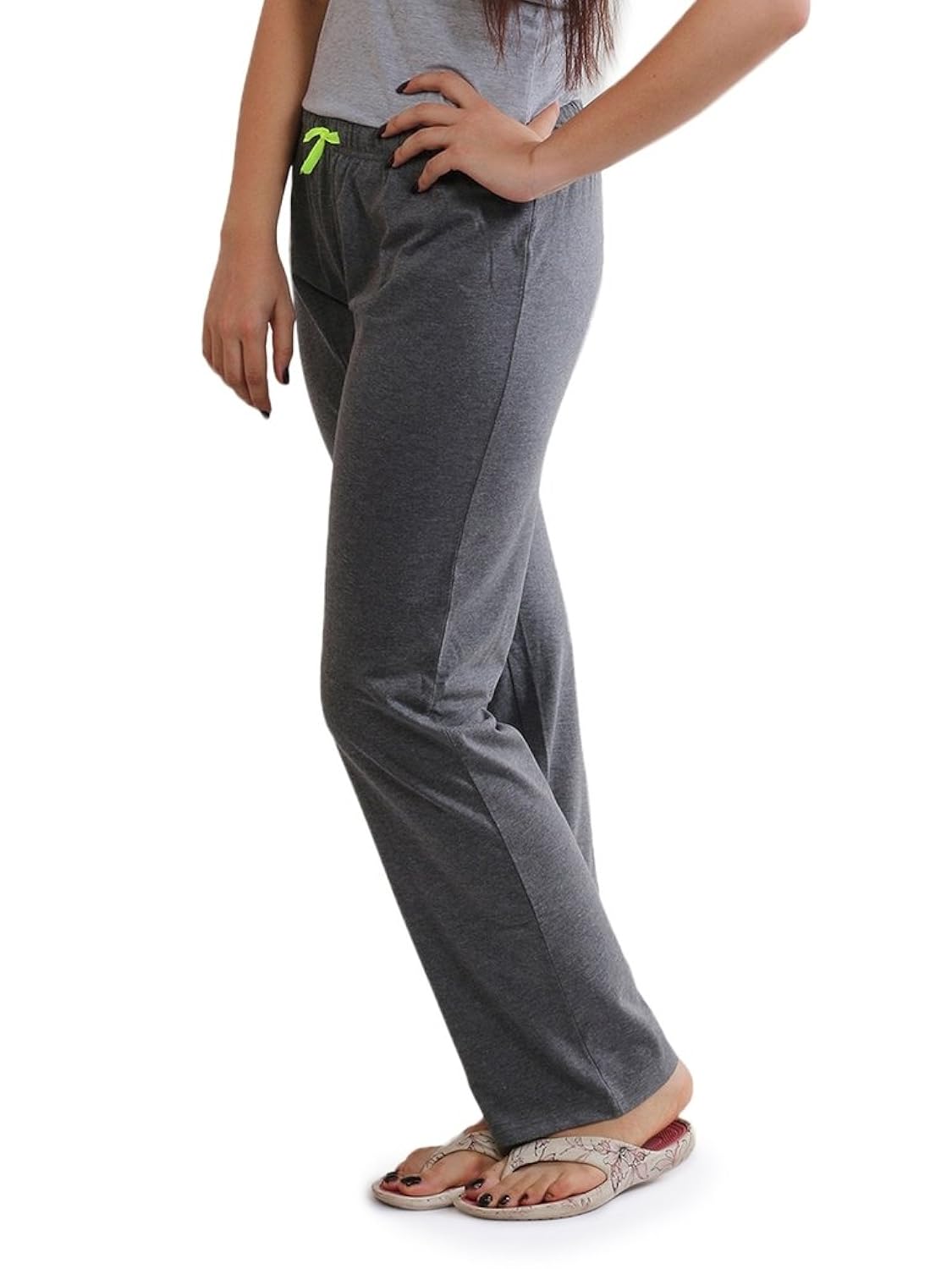 slumberjill fluo drawstring charcoal lounge pants