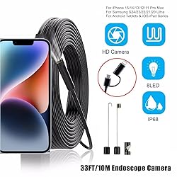 Endoscope Camera for iPhone 15/14/13/12/11 Pro Max
