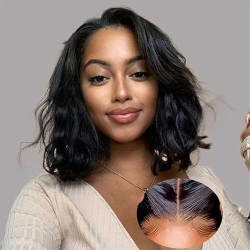 HD Lace Body Wave Bob Wig Human Hair, Pre Cut Pre Plucked Wear and Go Amazon.com : UVVUVV Wear and Go Glueless Wigs Pre Plucked  main image 2