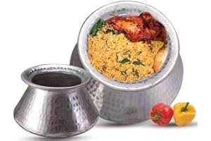 NEW ALUMINUM RICE BIRYANI POT 2.5 KG CAPACITY DEGDA COOKWARE CHEF UTENSIL LID ALUMINIUM DEGH Express Shipping
