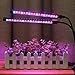 Dual Head LED Grow Lamp, Pathonor 3 Level Red&Blue Weatherproof 18W Adjustable Clip Desk Grow Light Flexible Gooseneck 360 Degree for Indoor Plants Hydroponic Garden Greenhouse and Office