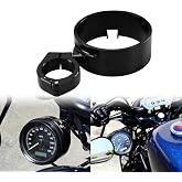 HDBUBALUS Speedometer Ring Side Mount Relocator Bracket Clamp Fit for Harley Sportster XL 48 1993-up Dyna 1993-2005