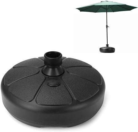 Amazon Com Umbrella Base Stand Round Shape Water Sand Fillable Outdoor Patio Yard Parasol Holder Base Stand Suitable For Outdoor Garden Beach Commercial Event Market Camping Pool Side Garden Outdoor