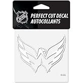 WinCraft NHL Washington Capitals 4"x4" inch White Decal Sticker