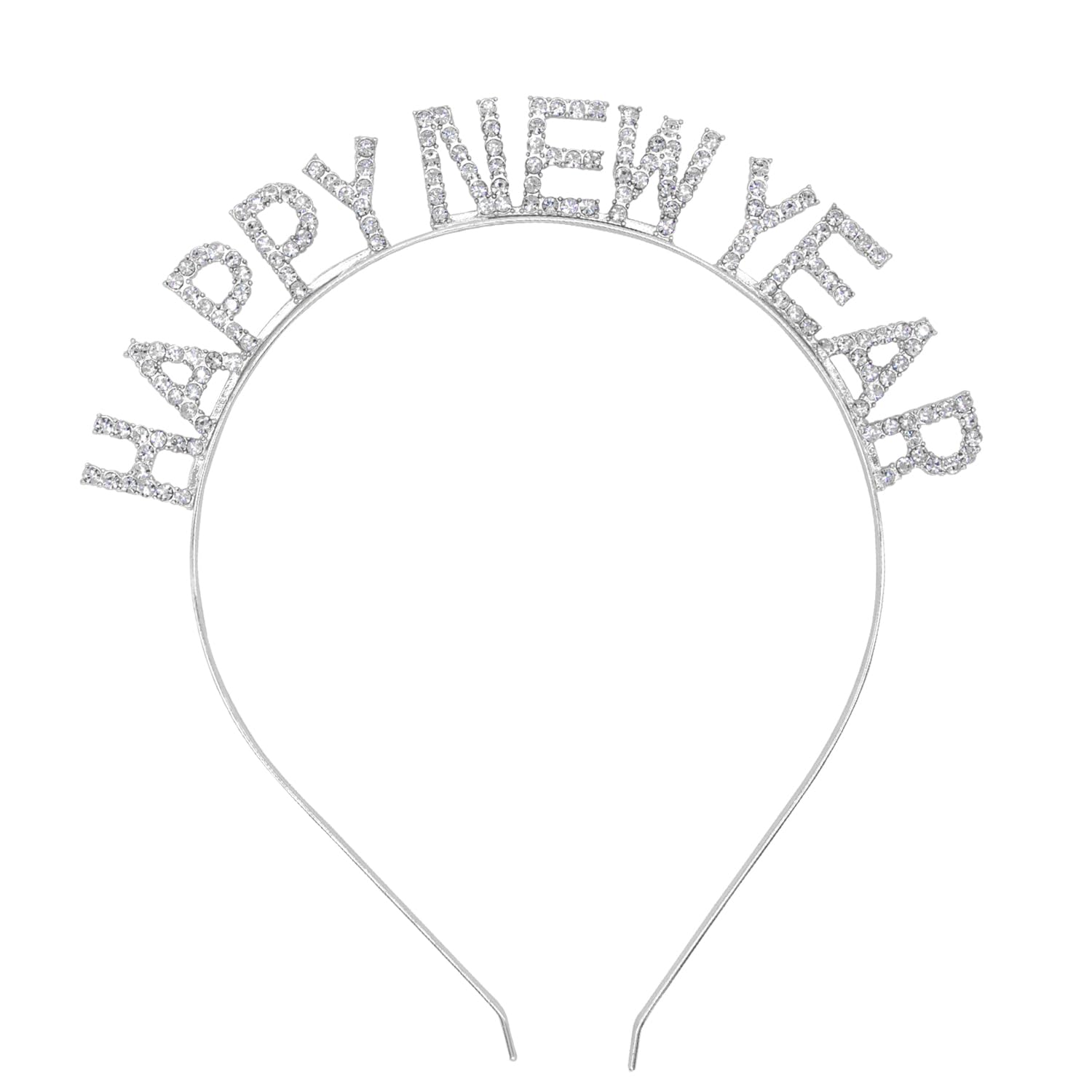 CHEERYMAGIC Happy New Year Headband 2026,Sparkly Rhinestone New Year Tiara New Year Eve Hair Hoop New Year Hair Accessories New Year Eve Party Supplies A4XNFG