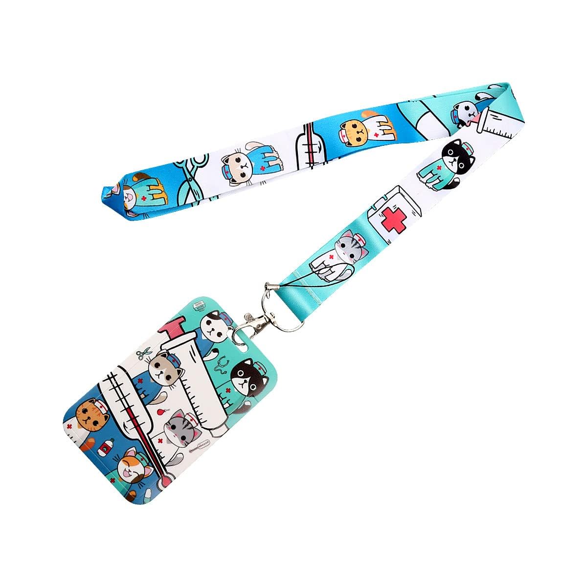 Lanyard Neck Strap with Card Holder Jagowa ID Badge Holder Lanyard with Clip Neck Strap for Keys Camera Mobile Phone