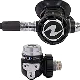 Aqualung Helix Compact Pro Dive Regulator | Lightweight Travel-Friendly Scuba Diving 1st &amp; 2nd Stage Regulator Set w/Auto Closure Device (ACD), Cold Water Dry Chamber &amp; Comfobite Mouthpiece