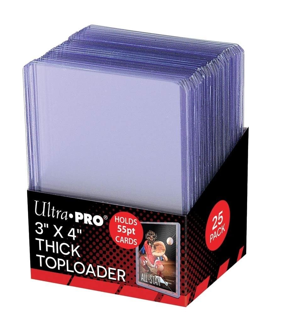Ultra Pro 81181 3" x 4" Clear Thick 55PT Toploaders (25ct)
