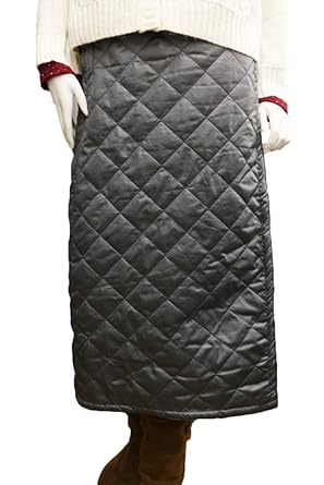 Amazon 山ガールファッション キルティング 巻きスカート 防寒