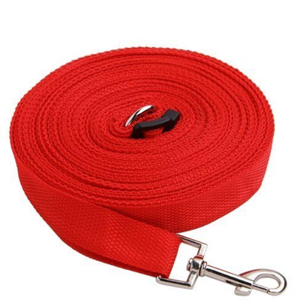 MeFe 160ft red Extra Long Line Training Dog Leash For Large,Medium and