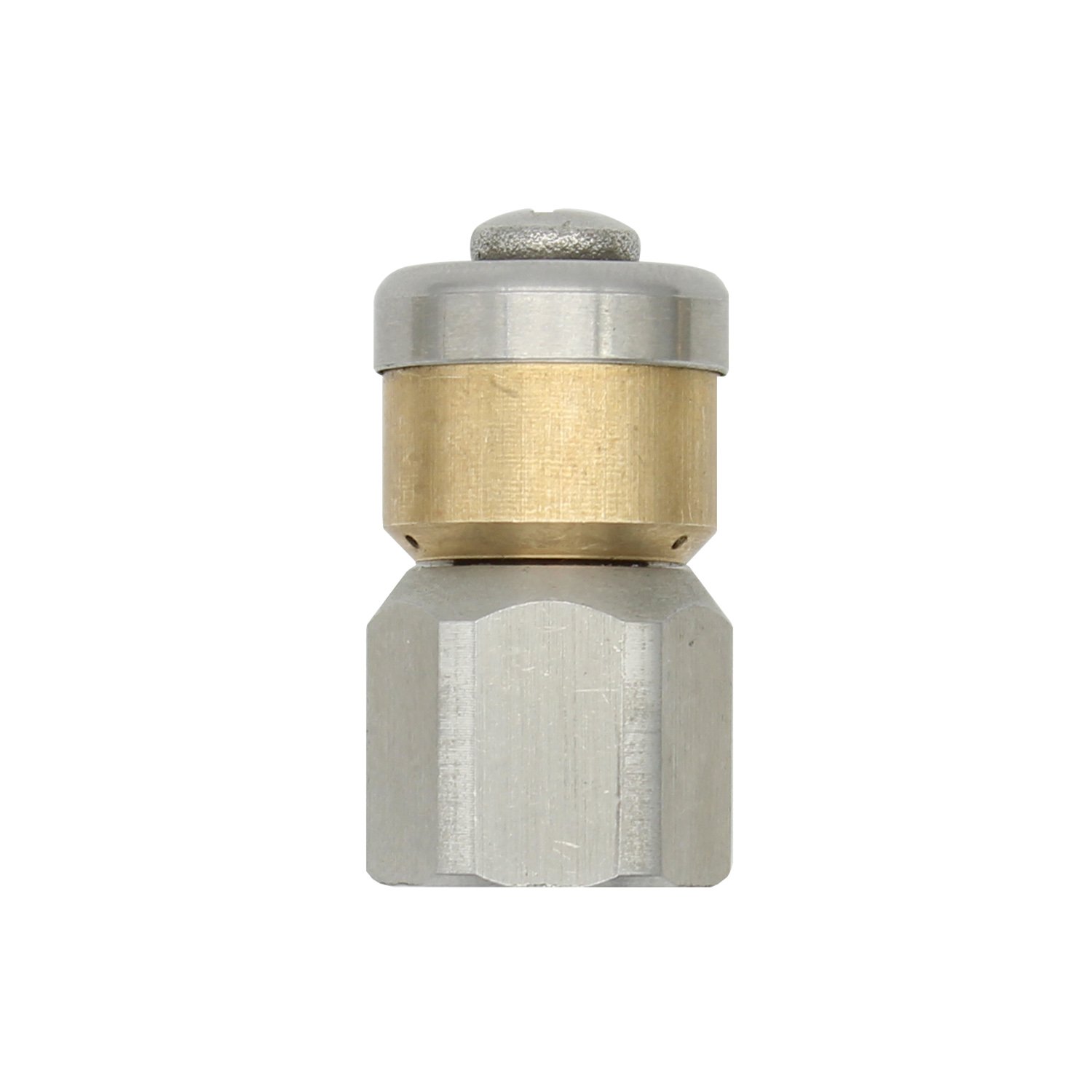 ROOwarMer High Pressure Washer Nozzle, 250 bar - Stainless Steel & Brass, 1/8 1/2 3/8 inch, YS-00013