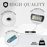 Marco Paul 20kg Digital Baby Scale for Infants & Pets - White view 4