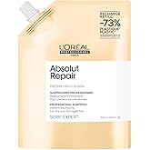 L'Oréal Professionnel Absolut Repair Shampoo, Hydrating Shampoo, For Dry and Damaged Hair, Adds Shine and Repairs Damage, wit