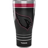 Tervis Traveler NFL Arizona Cardinals - Night Game Triple Insulated Tumbler Travel Cup Keeps Drinks Cold & Hot, 30oz, Stainless Steel