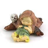 Top Collection Miniature Fairy Garden and Terrarium Sleeping Little Fairy