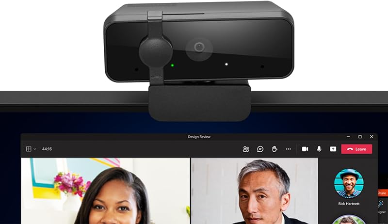 310 FHD - Webcam USB-A (Indicador LED, 2 Micrófonos, 30 FPS, Campo de Visión 85°, Compatible con Win 11, Microsoft Teams, Zoom, Google Meet, Discord, Cable Integrado de 1.8m) – Color Negro