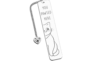 TI-EDC Cat Bookmarks for Women Men, Cat Lovers Gifts for Women, Valentines Day Birthday Gifts for Women Men Teens Boys Girls Bookish, Cat Gifts Cute Bookmarks for Cat Lovers, Funny Bookmarks Gift for Reader