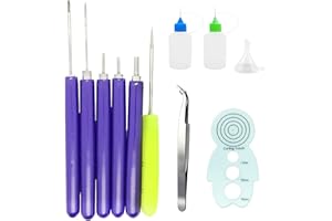 MYYZMY 11 Pcs Paper Quilling Tools, Different Sizes Handmade Rolling Curling Quilling Needle Pen for Advanced Quiller, DIY, Handcraft, Scrapbooking, Card Making and Origami